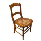 Vintage Wooden Caned Seat Chair