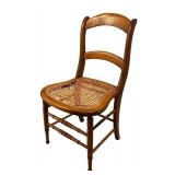 Vintage Wooden Caned Seat Chair