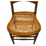 Vintage Wooden Caned Seat Chair