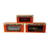 Lionel Train Car Lot: Canadian National Ore Car, MKT Centerflow Hopper and Soo Line Two-Bay Hopper