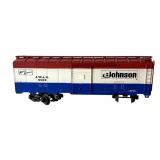 Lionel Grand Trunk Western Reefer, Rock Island Box Car and Johnson Wax Box Car