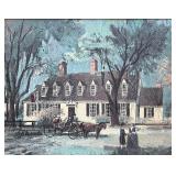 Pair of Framed Colonial Williamsburg Prints by F. Alexander