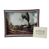 D.&I.R. Locomotive No. 8 Commemorative Glass Plate