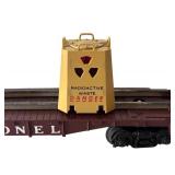 Lionel O and O27 Gauge Train Car Set with Boxes - Marines Bunk Car, Radioactive Waste Car and Union Pacific Hopper