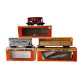 Lionel Milwaukee Road I Beam Flatcar, Wisconsin Central Freight Car and M&STL Ore Car