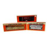 Lionel Milwaukee Road I Beam Flatcar, Wisconsin Central Freight Car and M&STL Ore Car