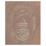 Pair of Ethan Allen Pewter Pitchers with Faux Floral Displays