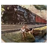 Set of J.B. Deneen Classic American Train Plates in Original Boxes