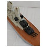 Pair of Military Ship Replicas