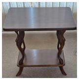 Vintage Two Tiered Rectangular Occasional Table