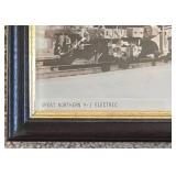 Collection of Black Framed Railroad Pictures