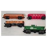 Large Grouping of Unboxed Lionel Train Cars