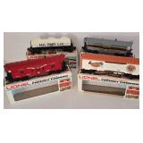 Four Lionel 0 & 027 Gauge Tank Cars