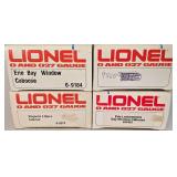 Four Lionel 0 & 027 Gauge Tank Cars