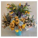 Pretty Decorative Vases with Faux Foliage