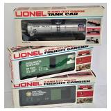 Trio of Lionel 0 & 027 Gauge Freight Carriers