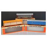 Three  Lionel Electric Train Cars