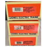 Three  Lionel Electric Train Cars