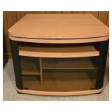 Oak Veneer Entertainment Stand