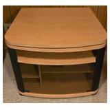 Oak Veneer Entertainment Stand