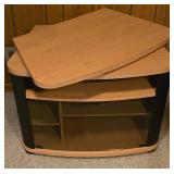 Oak Veneer Entertainment Stand