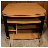 Oak Veneer Entertainment Stand