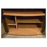 Oak Veneer Entertainment Stand