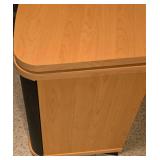 Oak Veneer Entertainment Stand