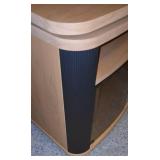 Oak Veneer Entertainment Stand