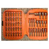 Pair of Power Drills, Bit Sharpener & Drill Bits