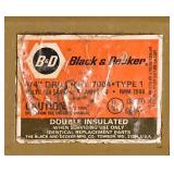 Pair of Power Drills, Bit Sharpener & Drill Bits