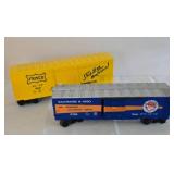 Three  Lionel 0 & 027 Gauge Train Cars
