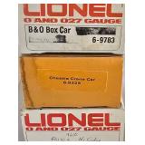 Three  Lionel 0 & 027 Gauge Train Cars