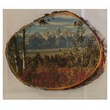 Vintage Framed Print & Wooden Plaque Art