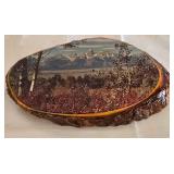 Vintage Framed Print & Wooden Plaque Art