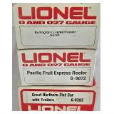 Lionel 0 & 027 Gauge Electric Train Cars