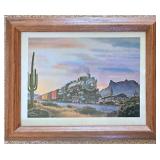 Collection of Railroad Themed Framed Prints