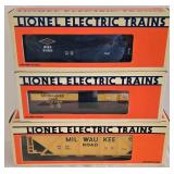 Lionel Electric Train Car Trio