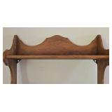 Three-Shelf Wooden Wall Shelf