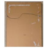 Large Framed Floral Print on Board