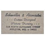 Large Framed Floral Print on Board