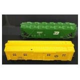 Three Lionel Electric Train Cars