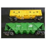 Three Lionel Electric Train Cars