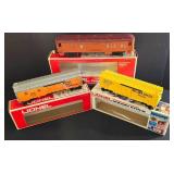 Trio of Lionel Electric Train Cars including Lionel Model 6-9872 Pacific Fruit Express Reefer