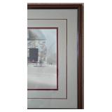 Framed & Matted Farmhouse Scene Print