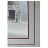 Framed & Matted Farmhouse Scene Print