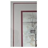 Framed & Matted Farmhouse Scene Print