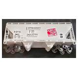 Three Lionel Electric Train Cars including Lionel Model 6-16264 Red Wing Shoes Box Car