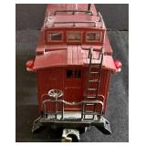 Three Lionel Electric Train Cars including Lionel Model 6-16264 Red Wing Shoes Box Car