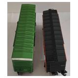 Three Electric Lionel Train Cars including Lionel Model 6-19401 Great Northern Gondola with Coal and More